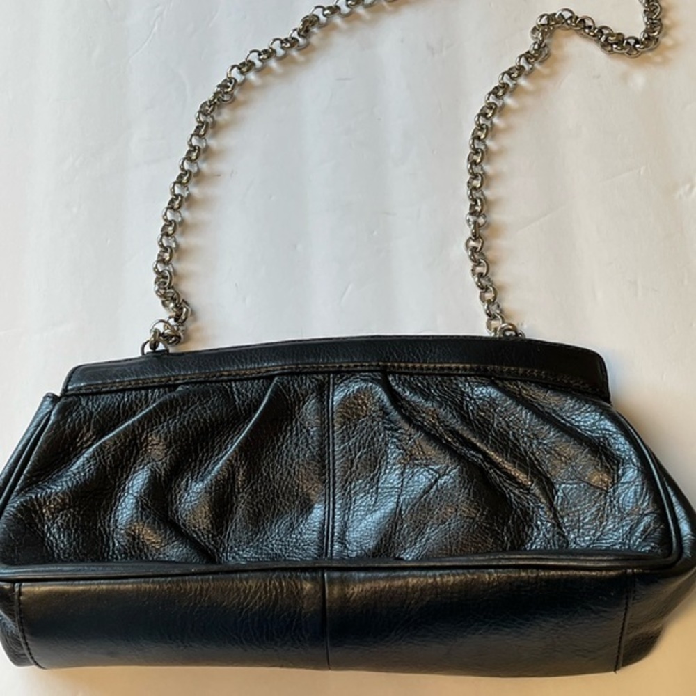 Kate Landry metal colored‎ purse with chain strap. Magnetic closure.